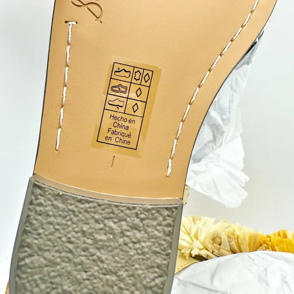 Sam Edelman Girls Gillie Mini Sandals US 1 M EU 32 Yellow Leather NIB